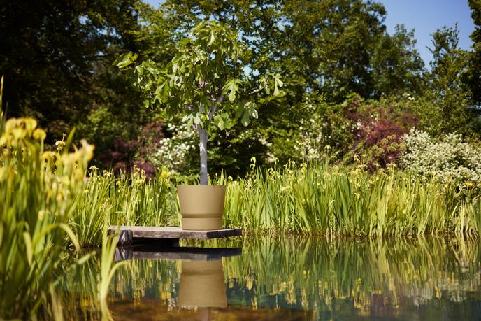 greenville rond 47cm goudkleurig zand